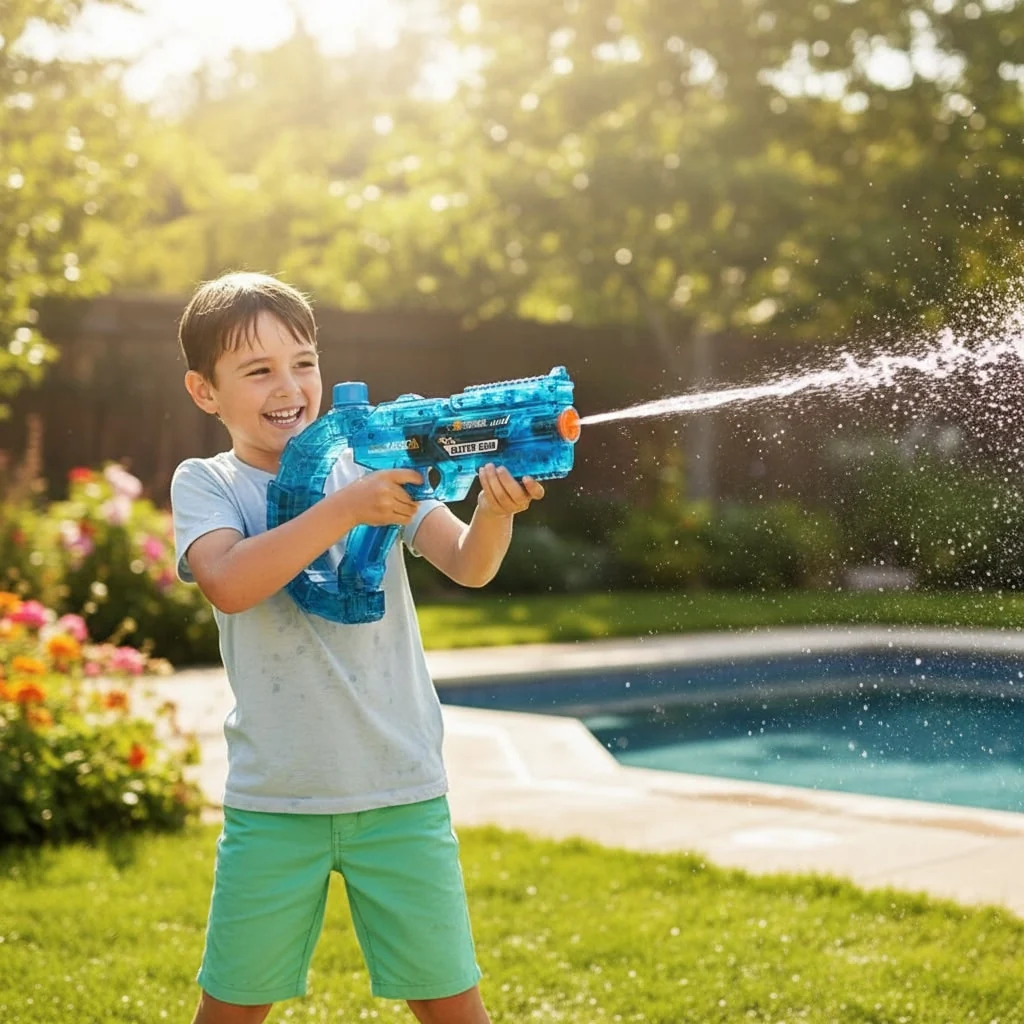 Electric Water Gun Kids Toy Outdoor Refill Rapid Fire - Image 3